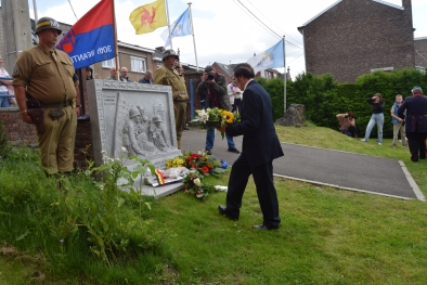 Inauguration du monument � la XXth ID