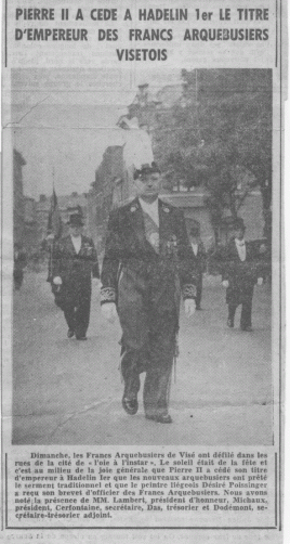 Hadelin Woolf 1�re sortie comme Empereur