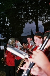 Le R�veil des Francs Arquebusiers par l'harmonie Ste C�cile d'Eben en juillet 2005
