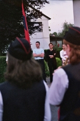 Le R�veil des Ffrancs Arquebusiers par l'harmonie Ste C�cile d'Eben en juillet 2005