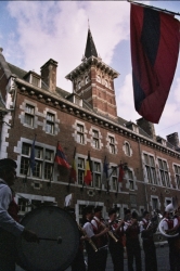 Le R�veil des Francs Arquebusiers par l'harmonie Ste C�cile d'Eben en juillet 2005