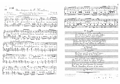 Au drapeau de St Martin, partition