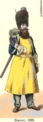 sapeur de la gendarmerie en 1860